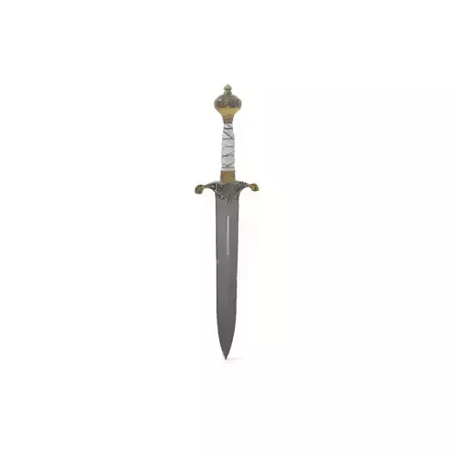 Engraved Medieval Sword model pack Low-poly 3D model