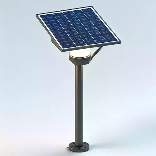 Realistic Solar Garden Light 3D Model Low-poly 3D model