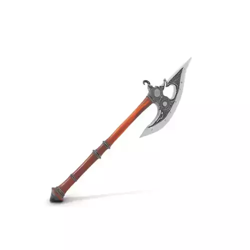 Ornate Medieval Halberd model pack