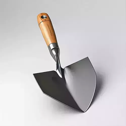 Realistic Garden Trowel 3D Model Low-poly 3D model