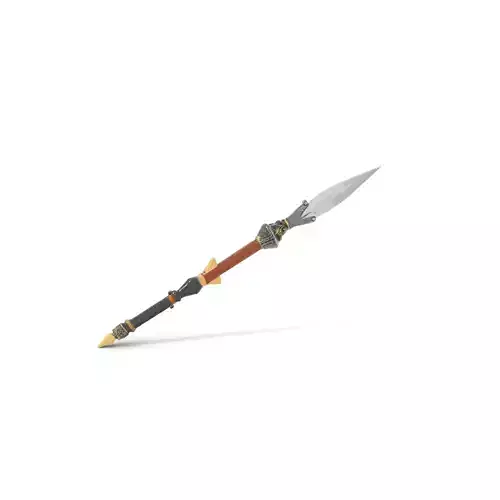 Antique Spear model pack Low-poly 3D model