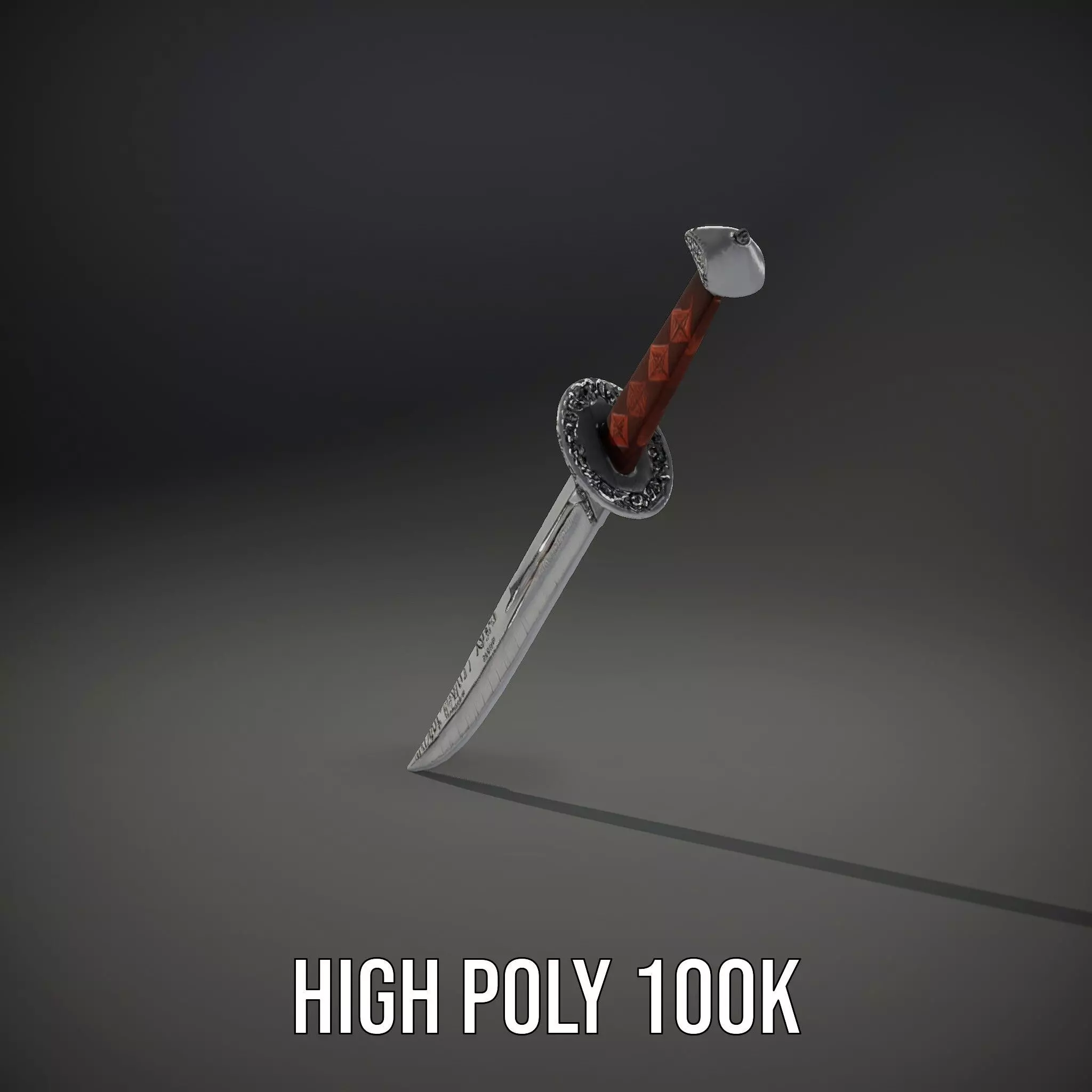 Exquisite Medieval Sword model pack Low-poly 3D model_16