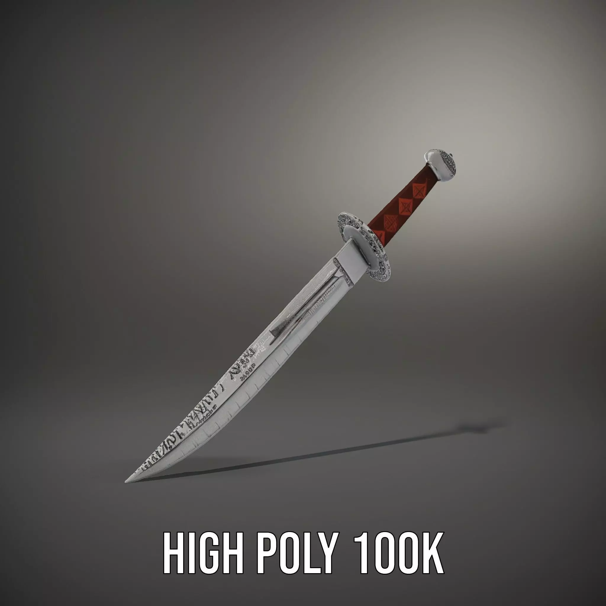 Exquisite Medieval Sword model pack Low-poly 3D model_31