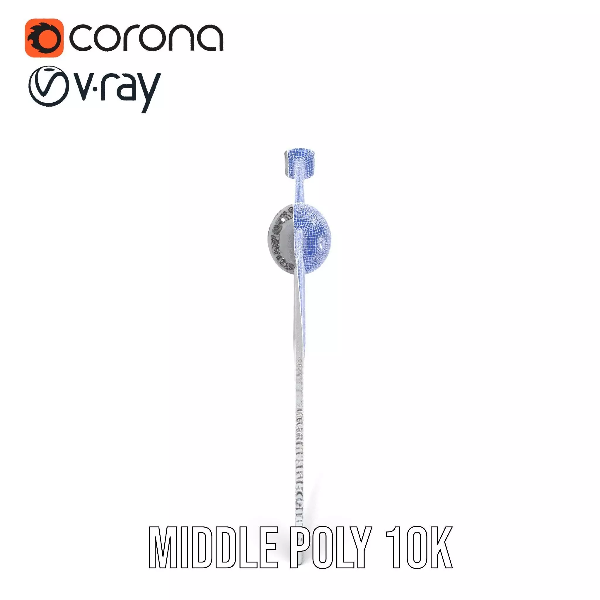 Exquisite Medieval Sword model pack Low-poly 3D model_14