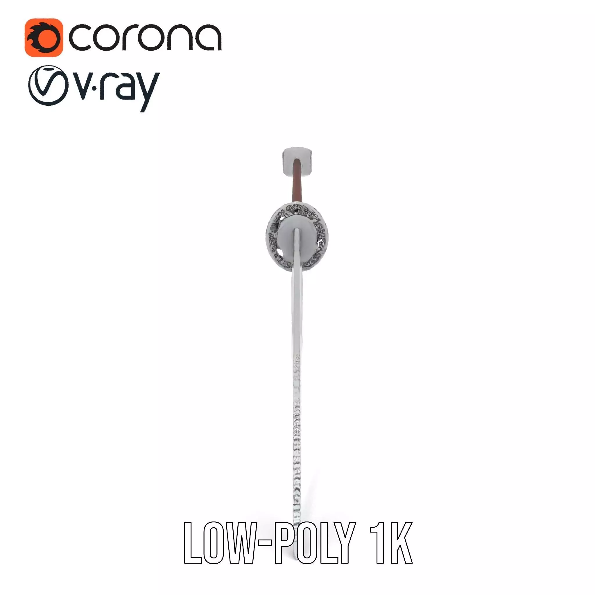 Exquisite Medieval Sword model pack Low-poly 3D model_11