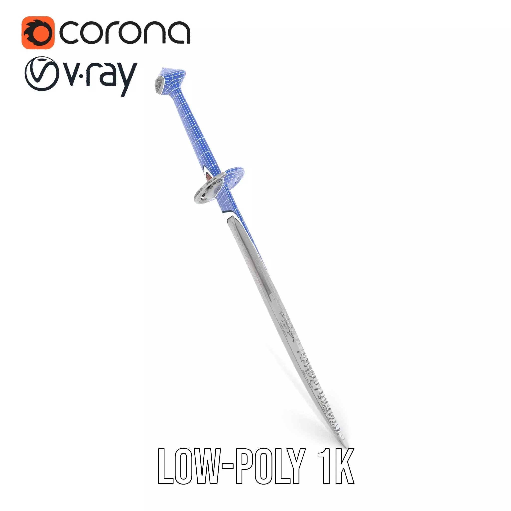 Exquisite Medieval Sword model pack Low-poly 3D model_30