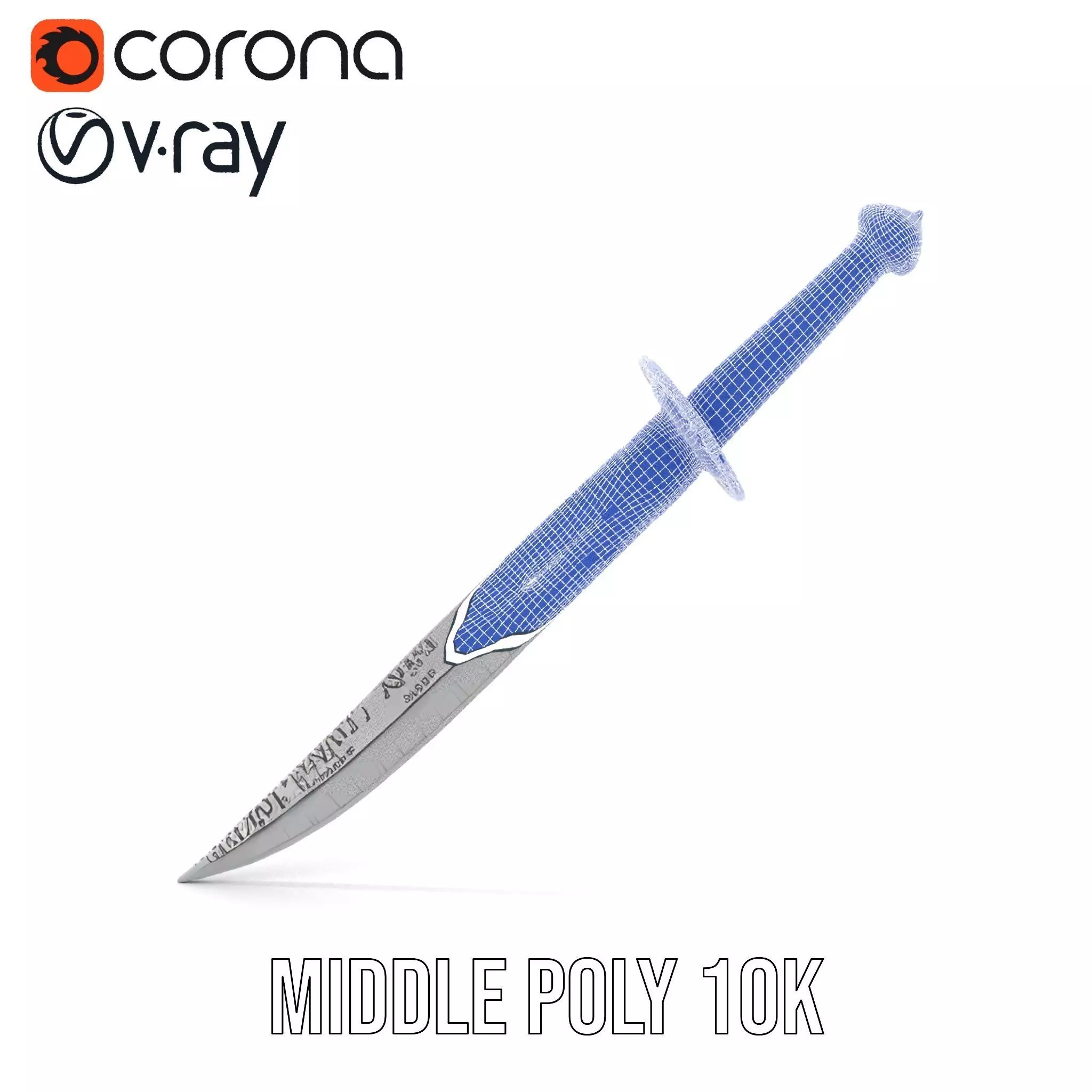 Exquisite Medieval Sword model pack Low-poly 3D model_20