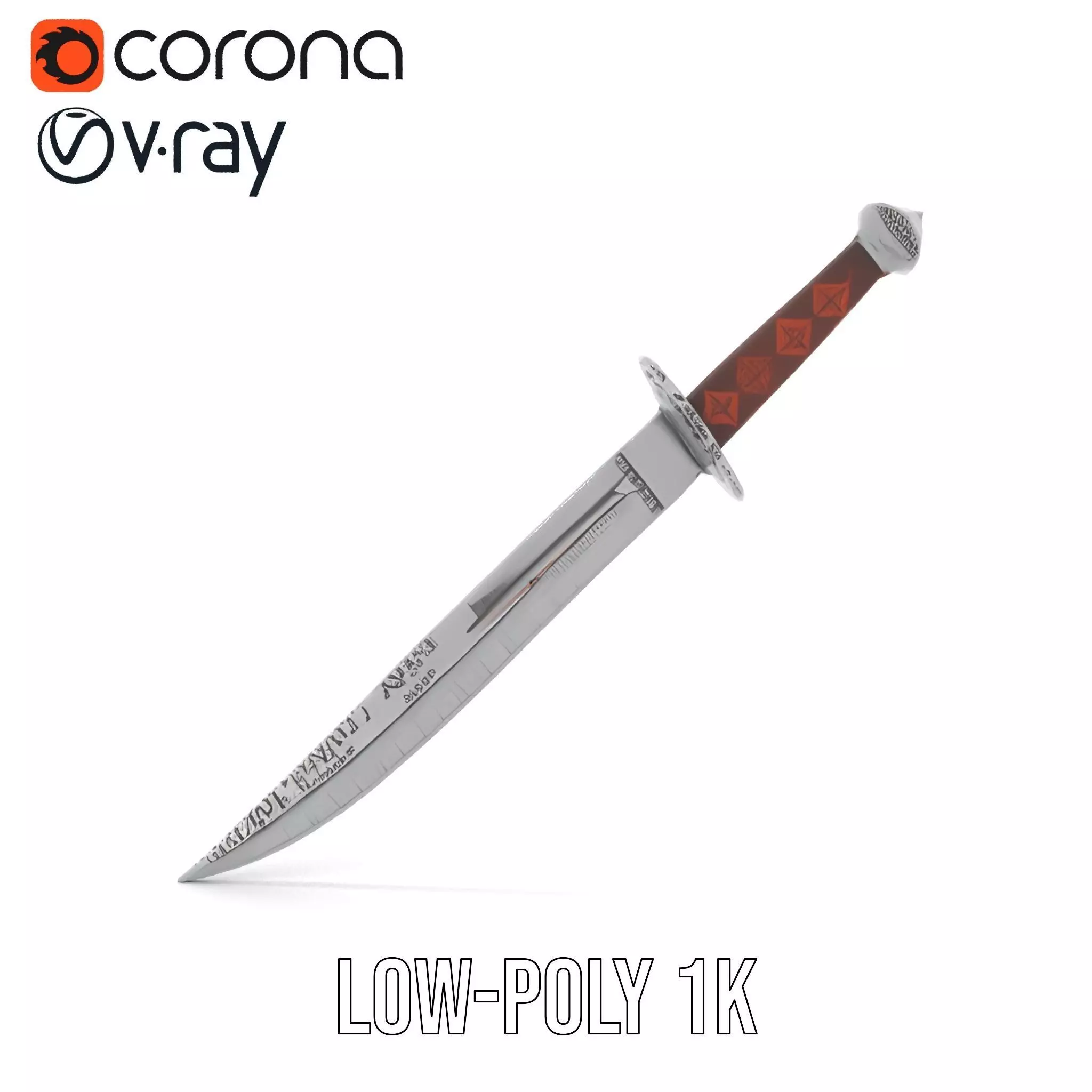 Exquisite Medieval Sword model pack Low-poly 3D model_21