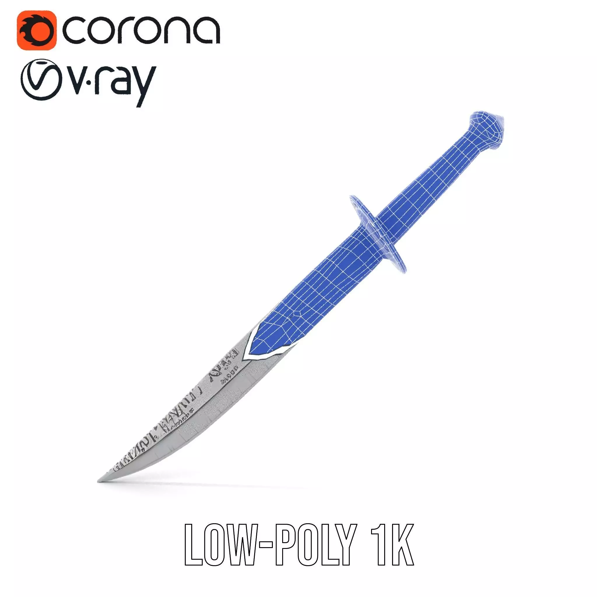 Exquisite Medieval Sword model pack Low-poly 3D model_24