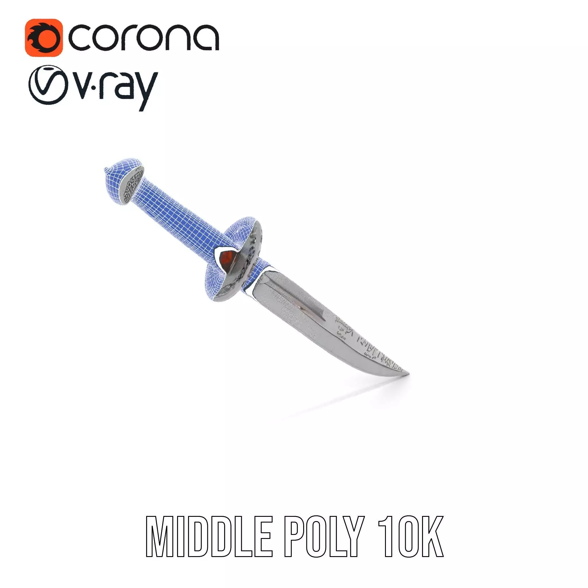 Exquisite Medieval Sword model pack Low-poly 3D model_29