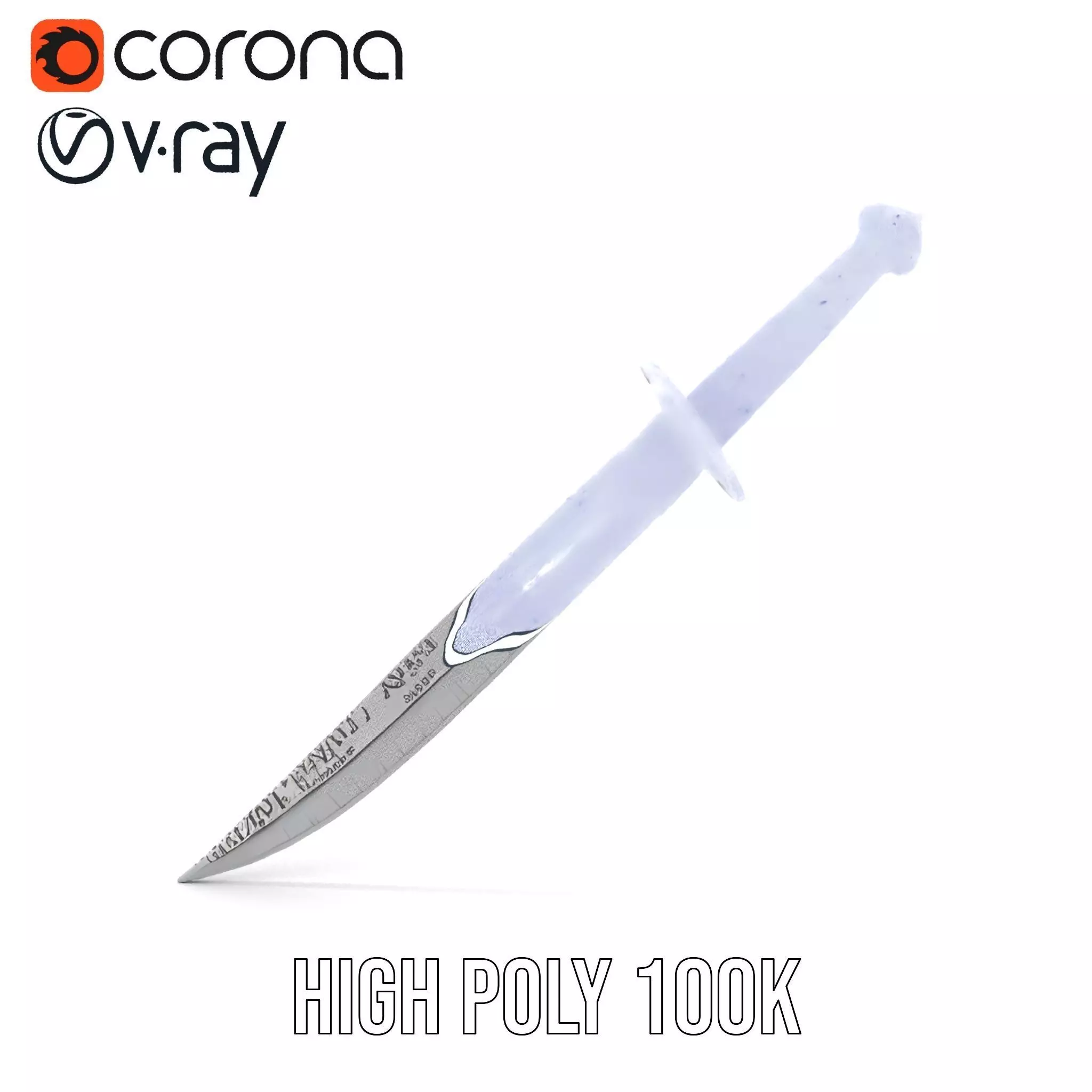 Exquisite Medieval Sword model pack Low-poly 3D model_33