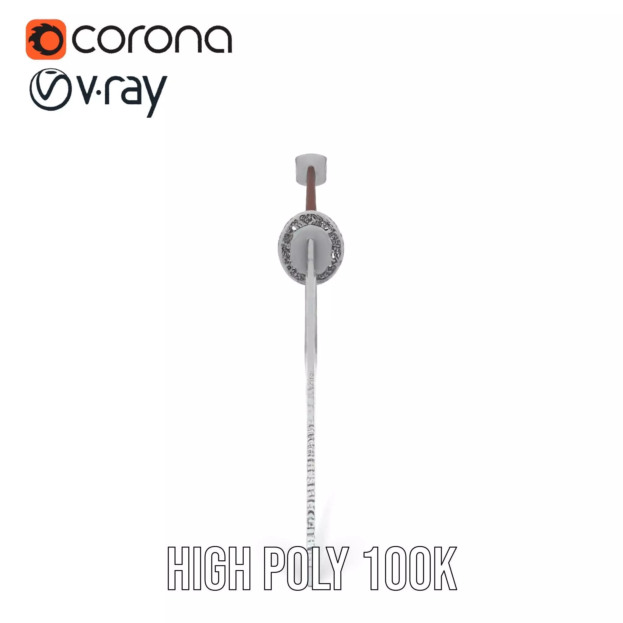 Exquisite Medieval Sword model pack Low-poly 3D model_19