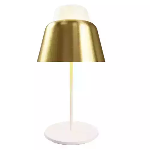 Contemporary Brass Table Lamp Low-poly 3D model