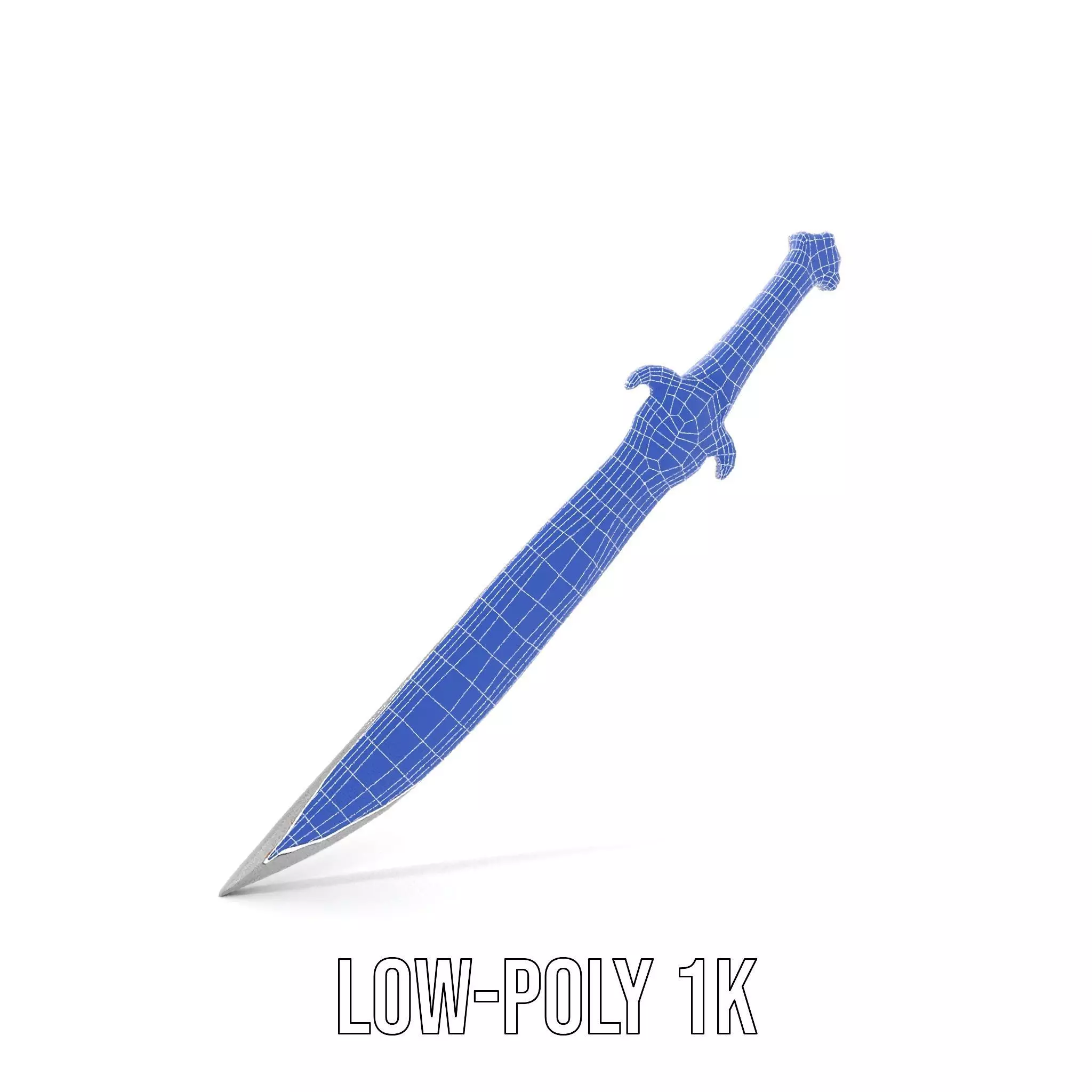 Enchanted Gold Dagger model pack Low-poly 3D model_14