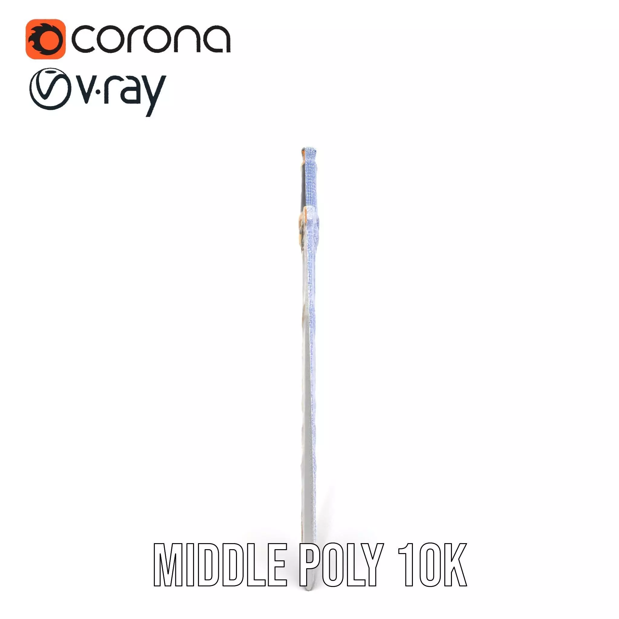 Enchanted Gold Dagger model pack Low-poly 3D model_13