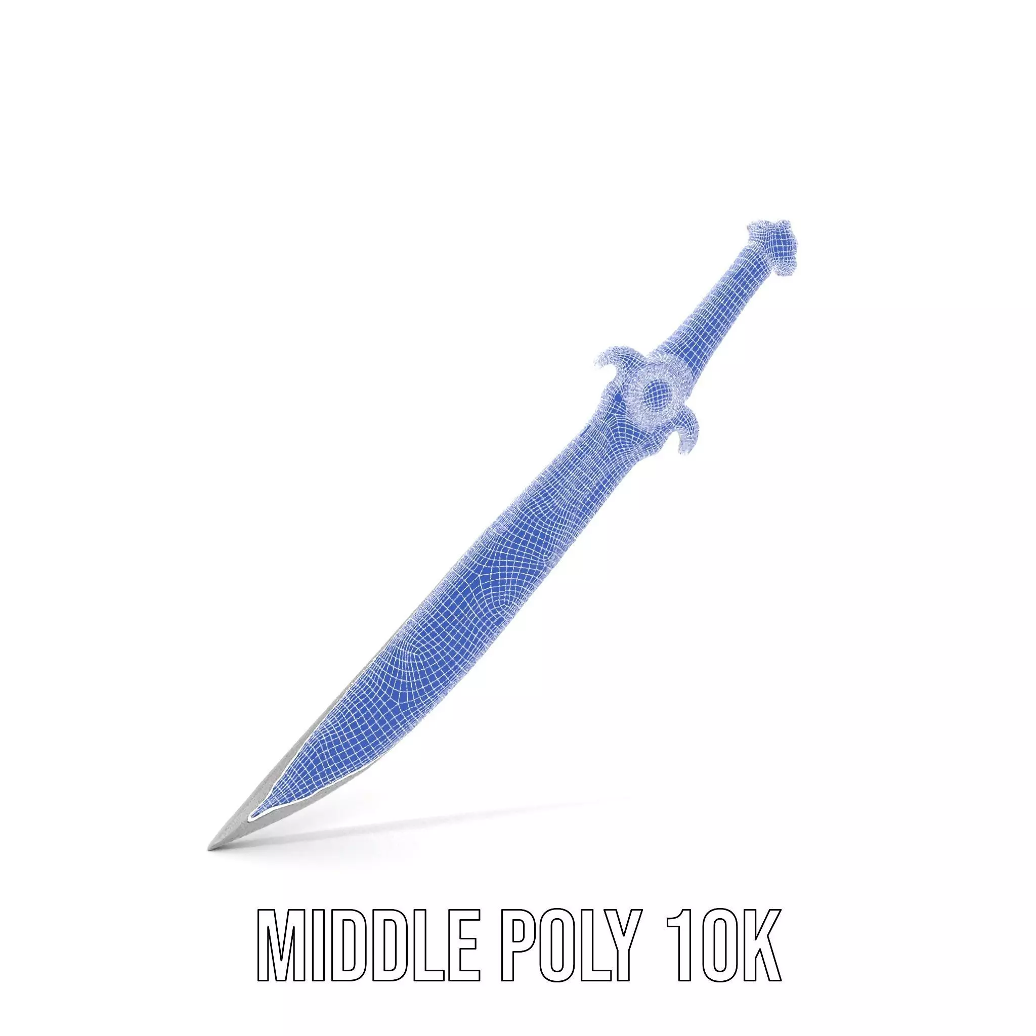 Enchanted Gold Dagger model pack Low-poly 3D model_16