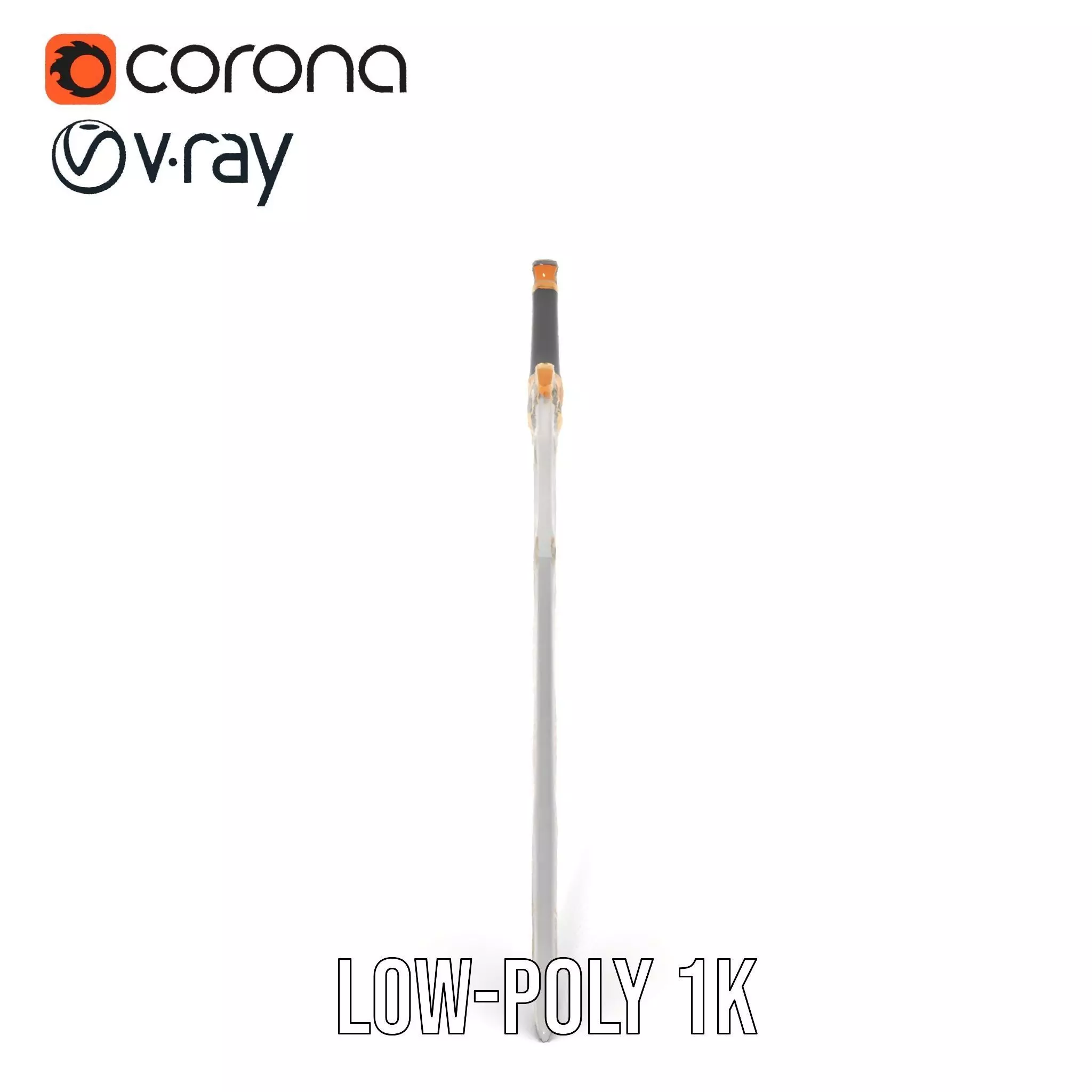 Enchanted Gold Dagger model pack Low-poly 3D model_17