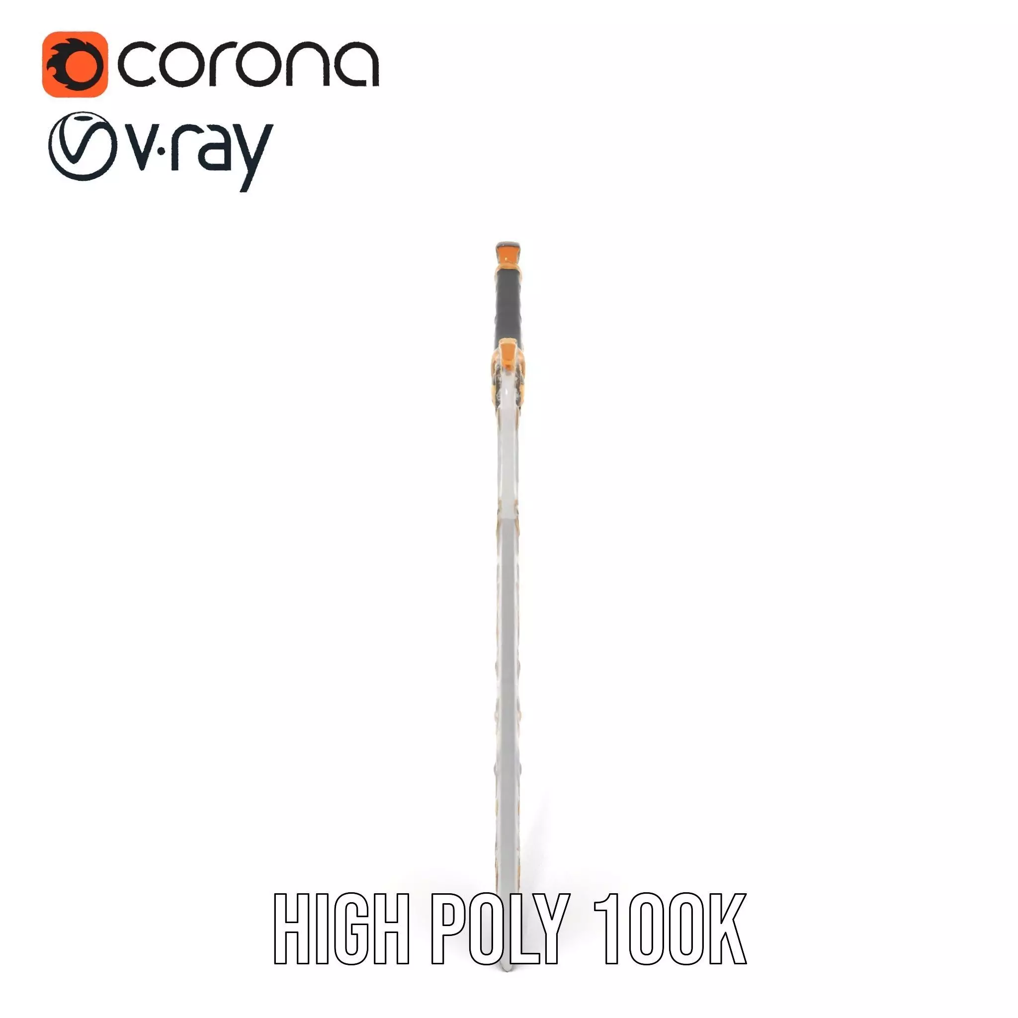 Enchanted Gold Dagger model pack Low-poly 3D model_26