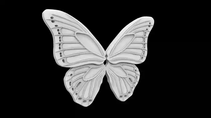 butterfly wings 3D Print Model