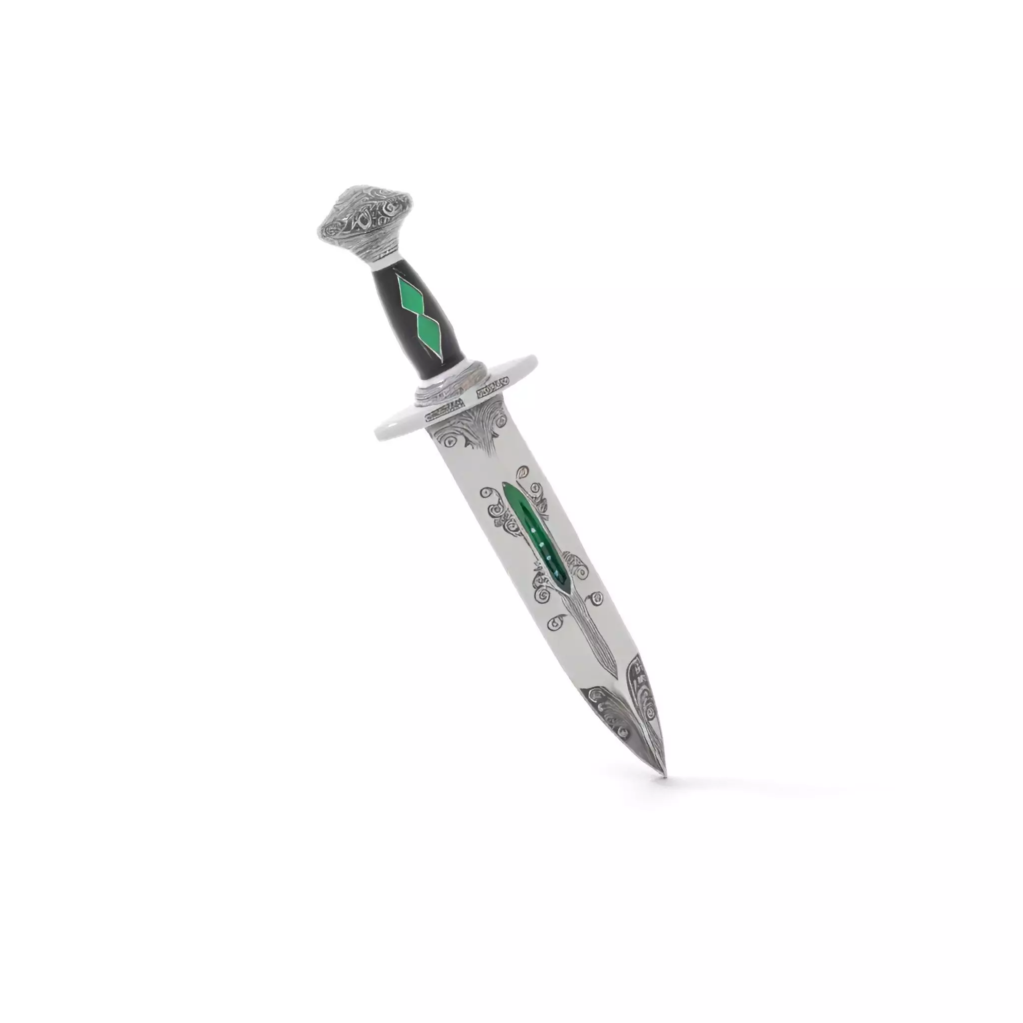 Emerald Enchanted Dagger model pack Low-poly 3D model_7