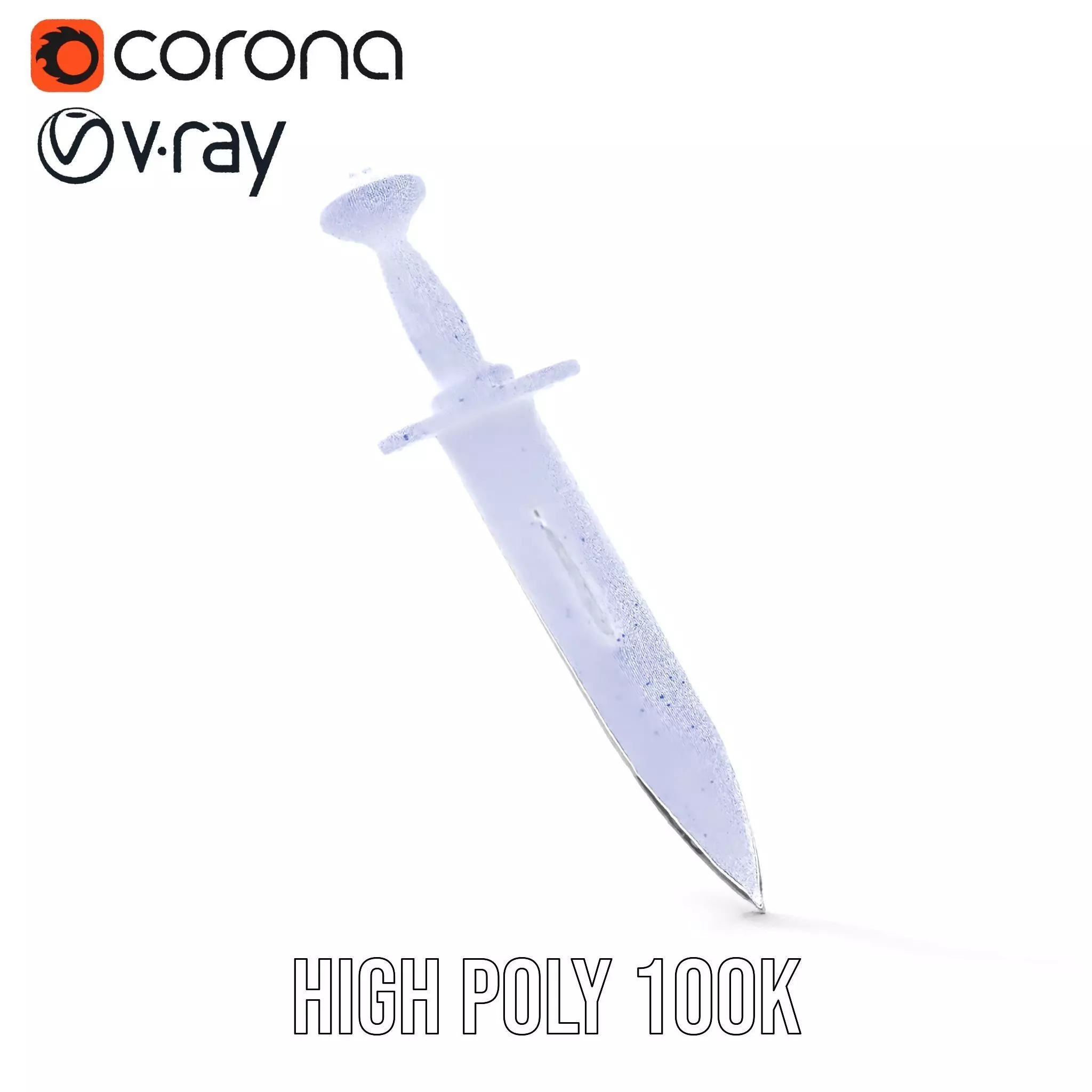 Emerald Enchanted Dagger model pack Low-poly 3D model_33