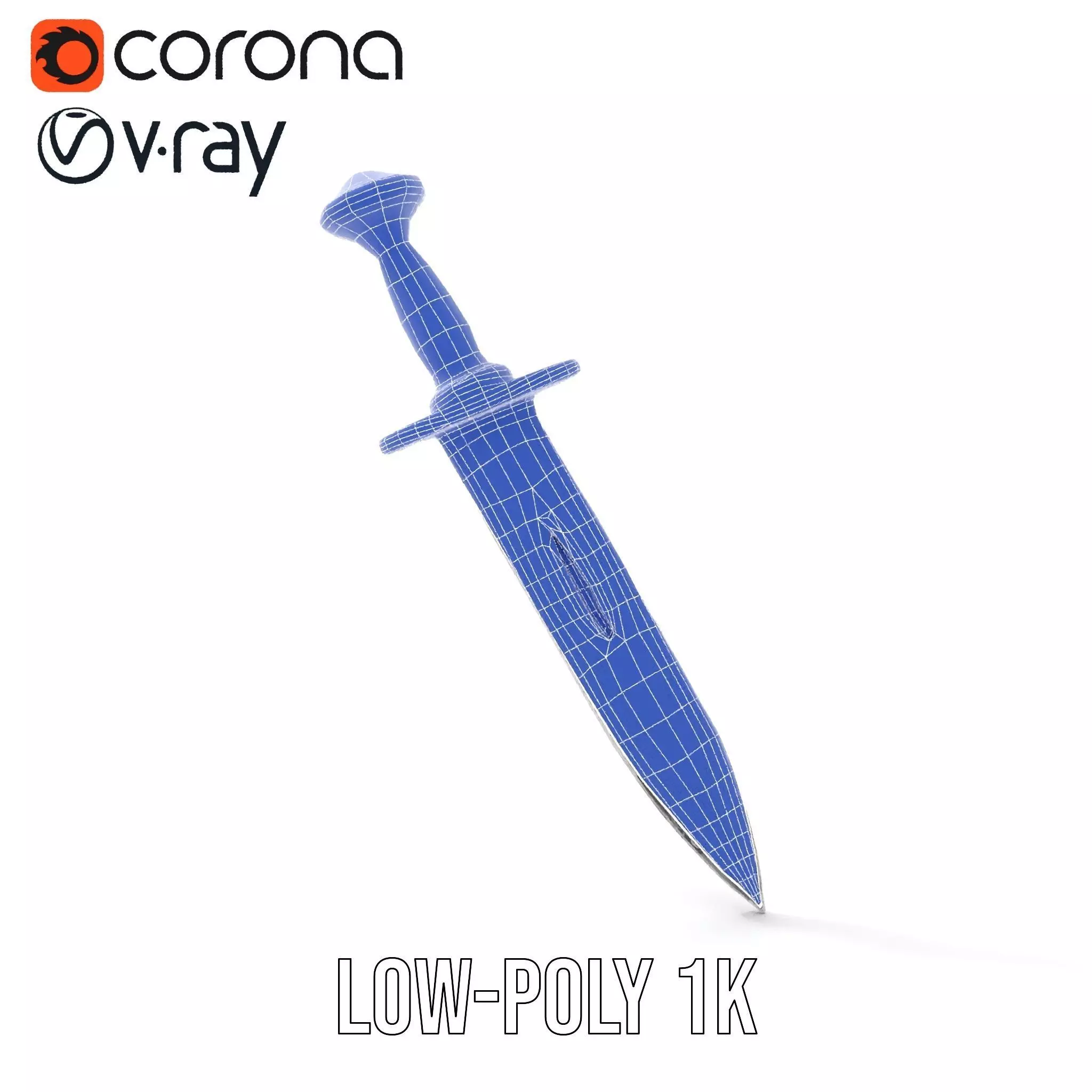 Emerald Enchanted Dagger model pack Low-poly 3D model_28