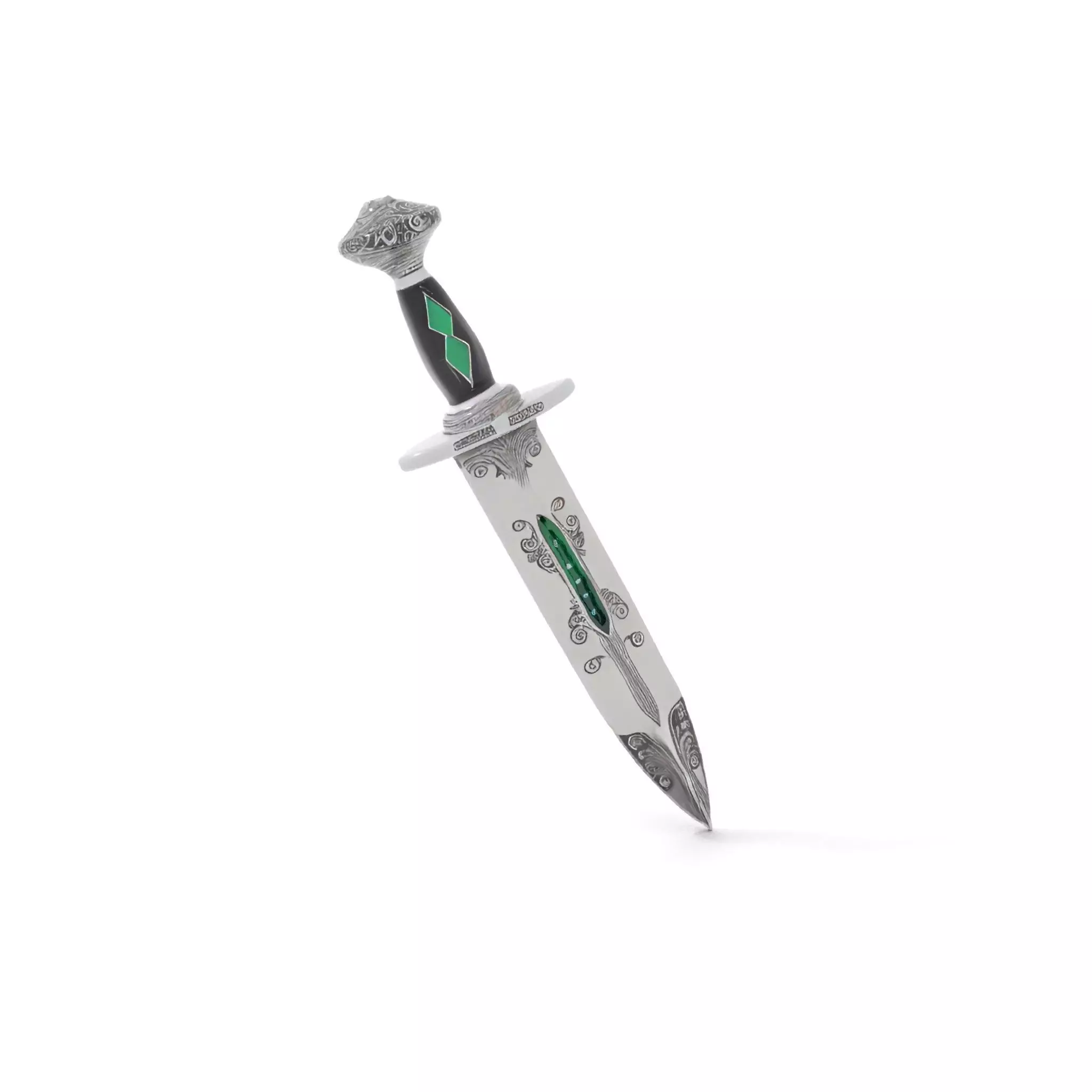 Emerald Enchanted Dagger model pack Low-poly 3D model_13