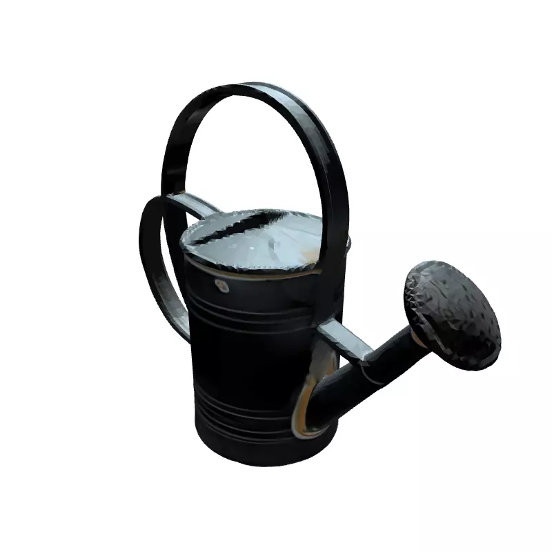 Realistic Metal Watering Can 3D Model Low-poly 3D model_6
