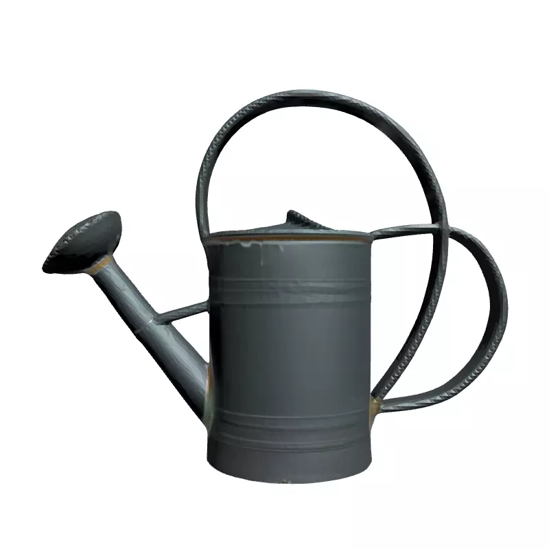 Realistic Metal Watering Can 3D Model Low-poly 3D model_4