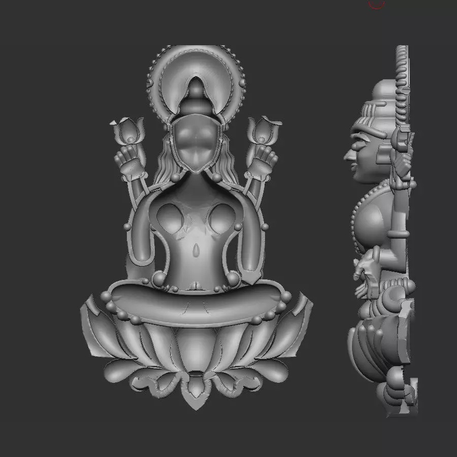 Laxmi Ji  3D print model_1