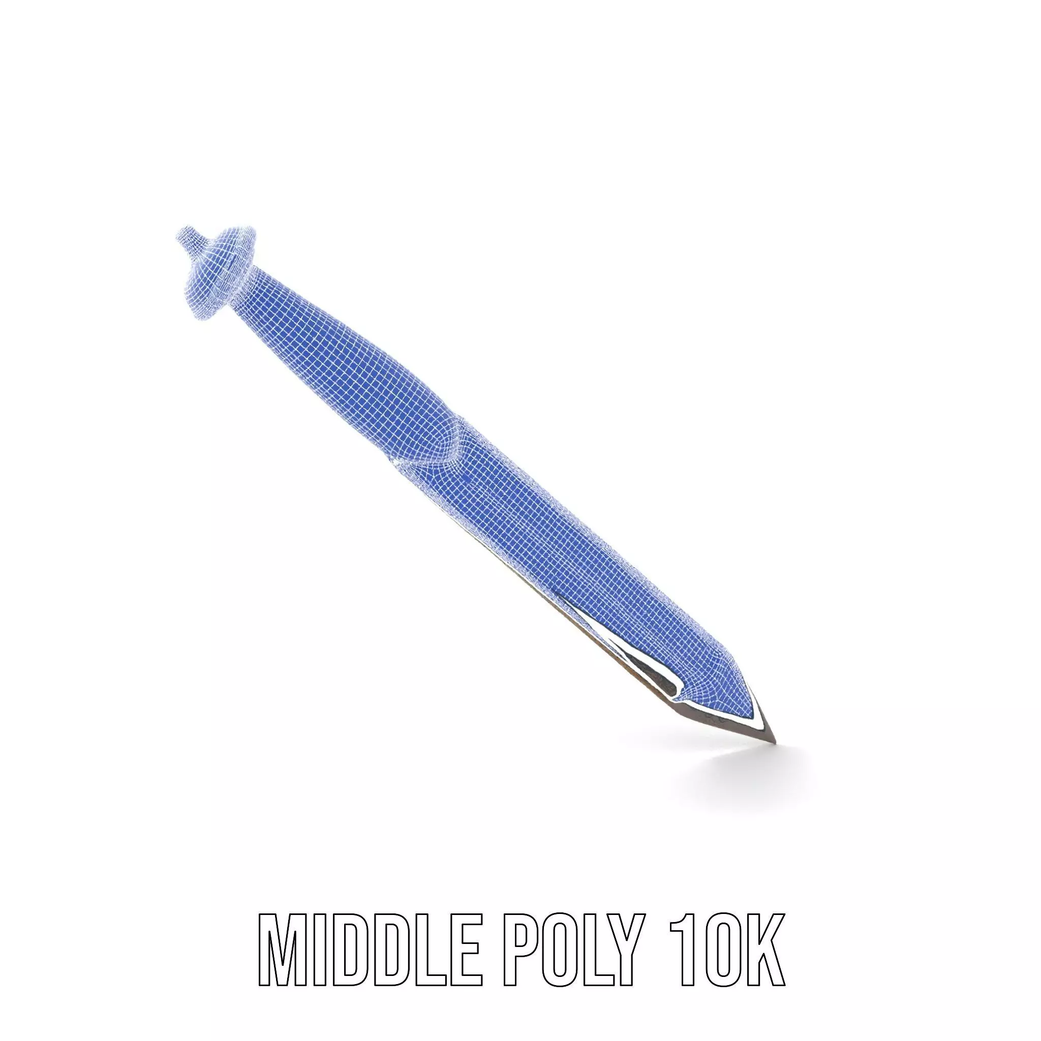 Ornate Viking Sword model pack Low-poly 3D model_18