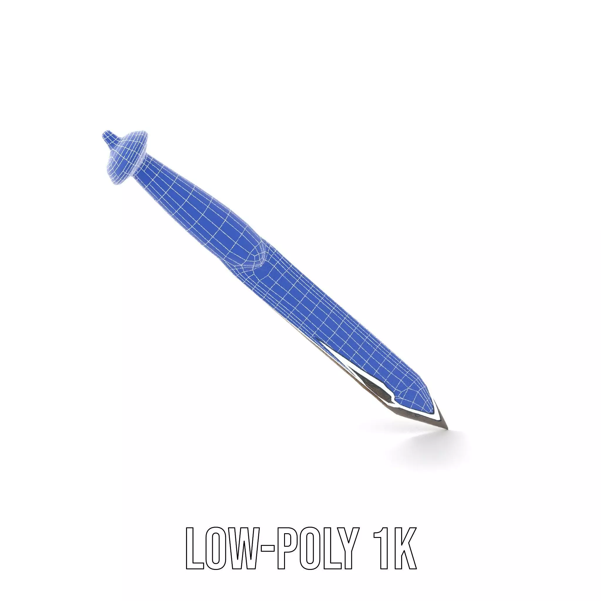 Ornate Viking Sword model pack Low-poly 3D model_19