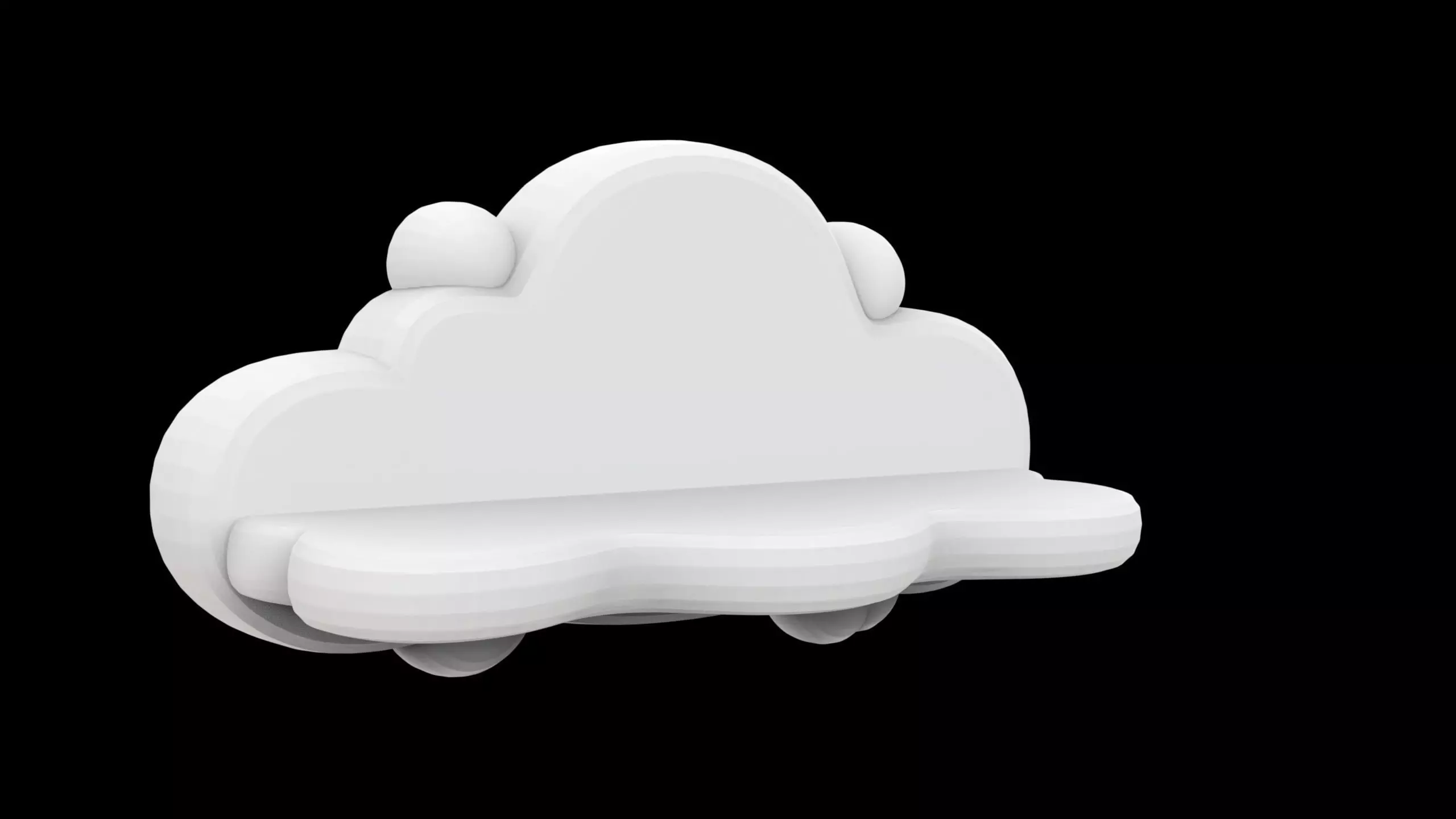 Cloud Floating Shelf 3D Print Model 3D print model_6
