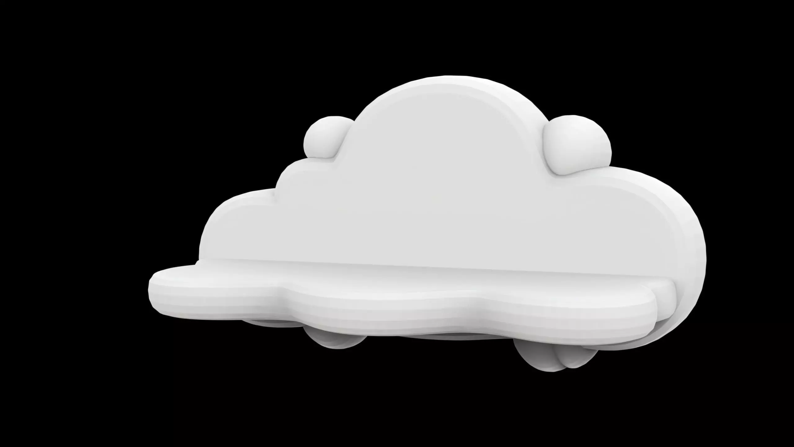 Cloud Floating Shelf 3D Print Model 3D print model_1