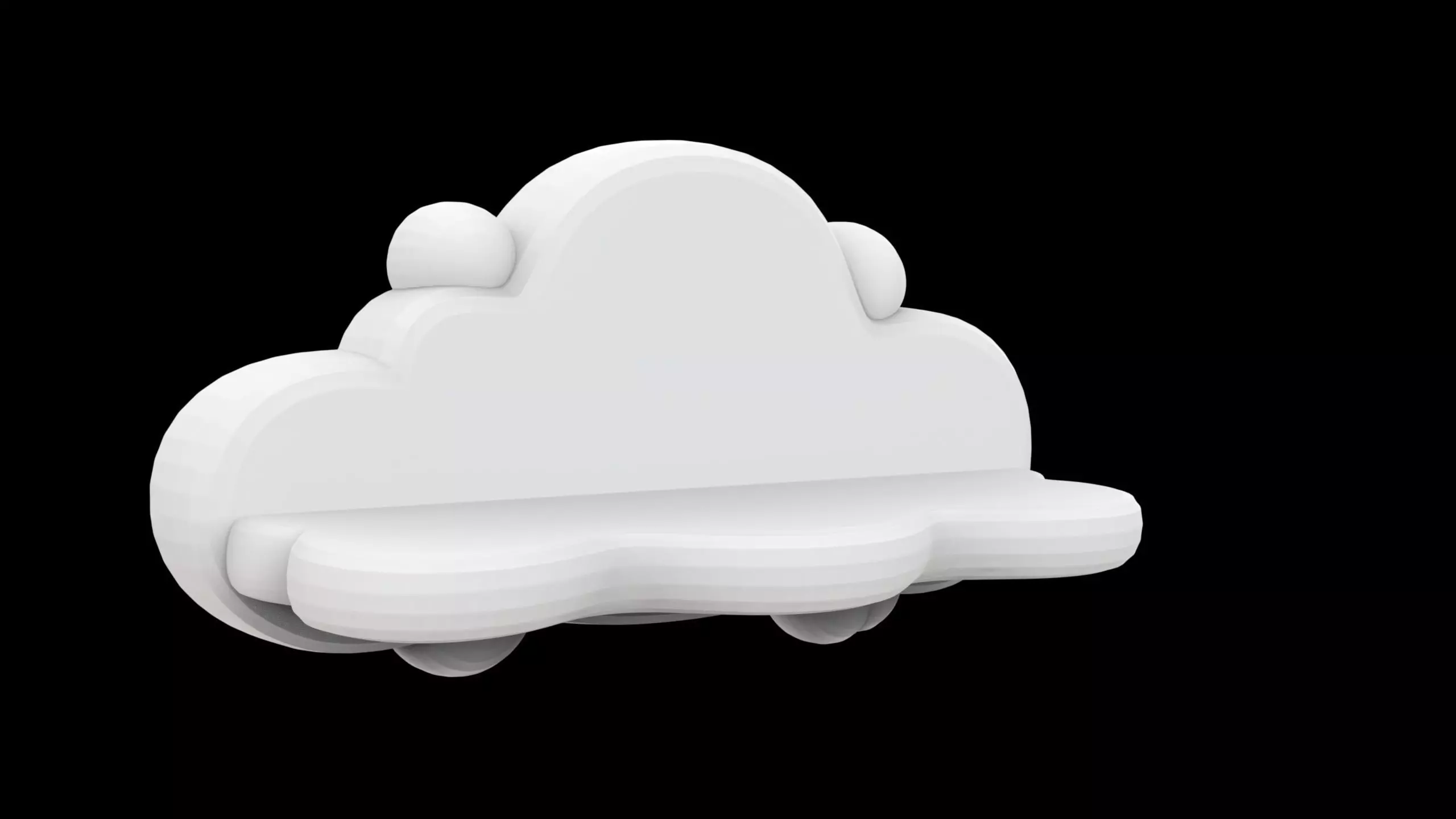 Cloud Floating Shelf 3D Print Model 3D print model_0