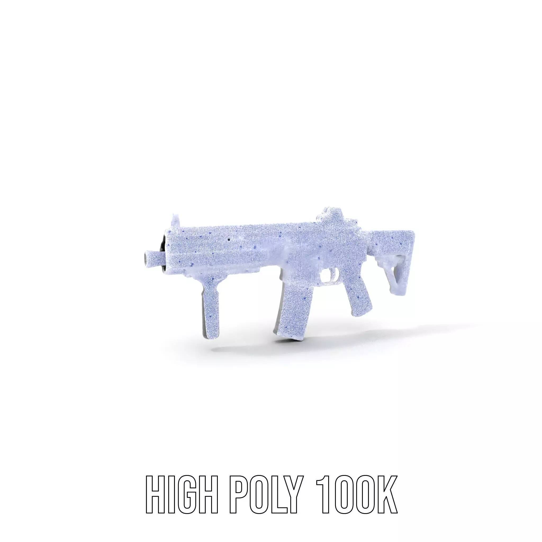 Tactical Black Rifle model pack Low-poly 3D model_4