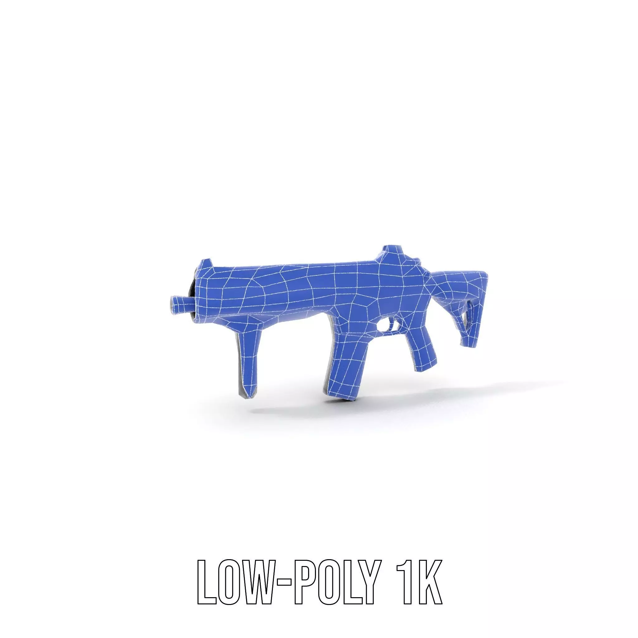 Tactical Black Rifle model pack Low-poly 3D model_9