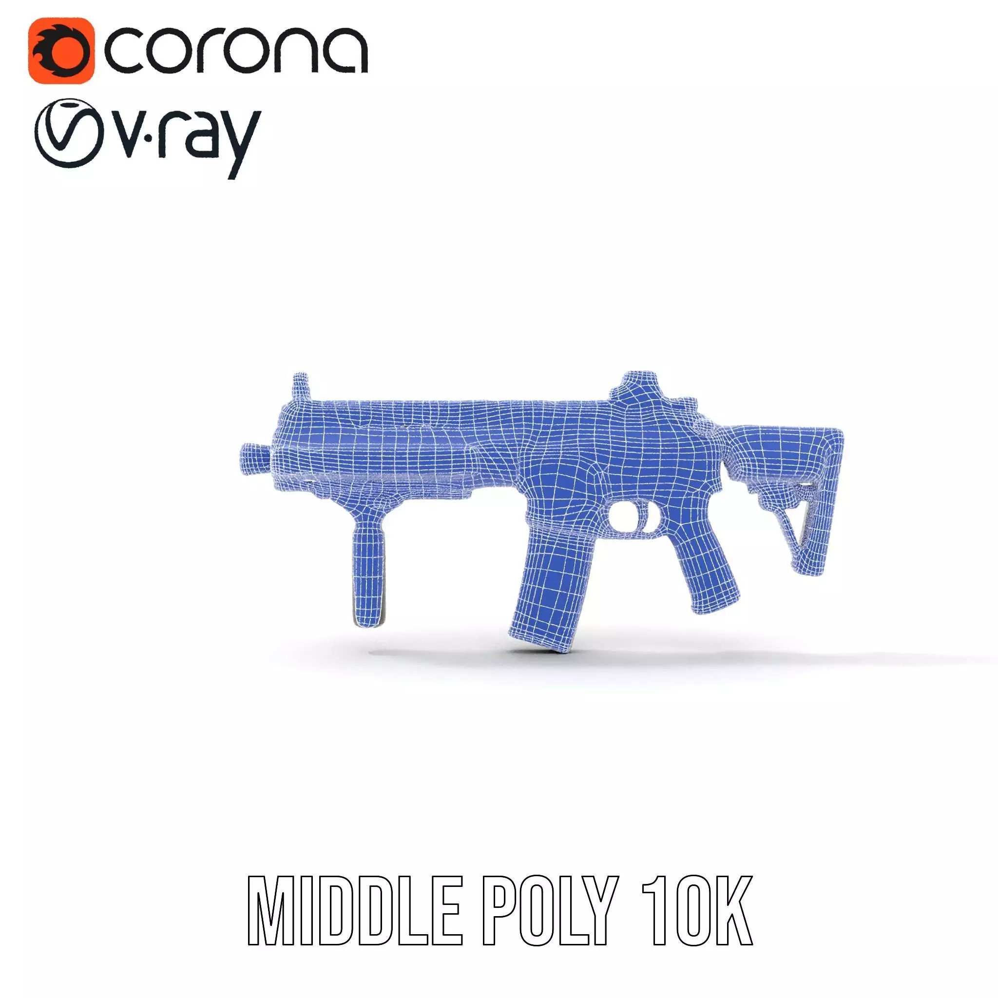 Tactical Black Rifle model pack Low-poly 3D model_27