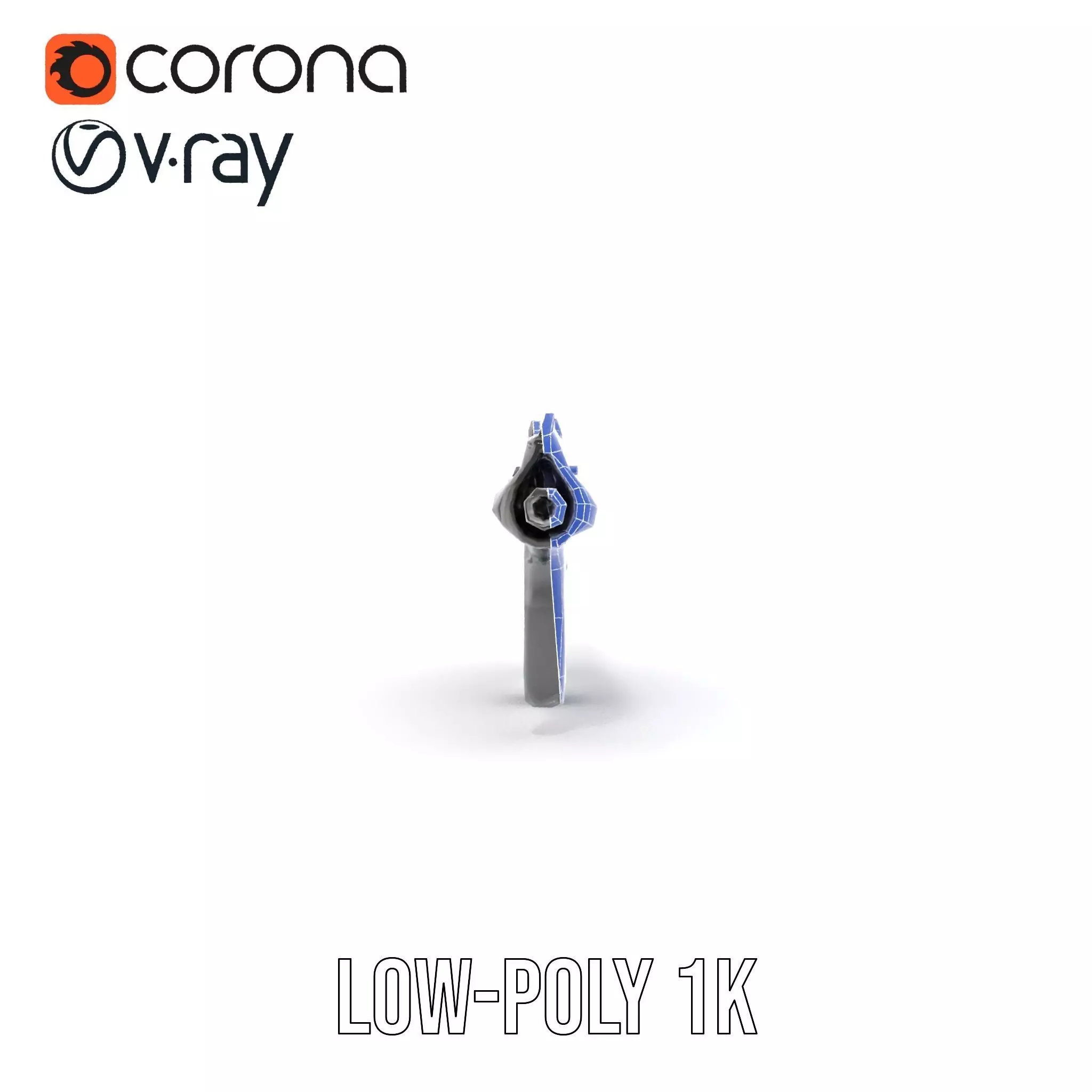 Tactical Black Rifle model pack Low-poly 3D model_28