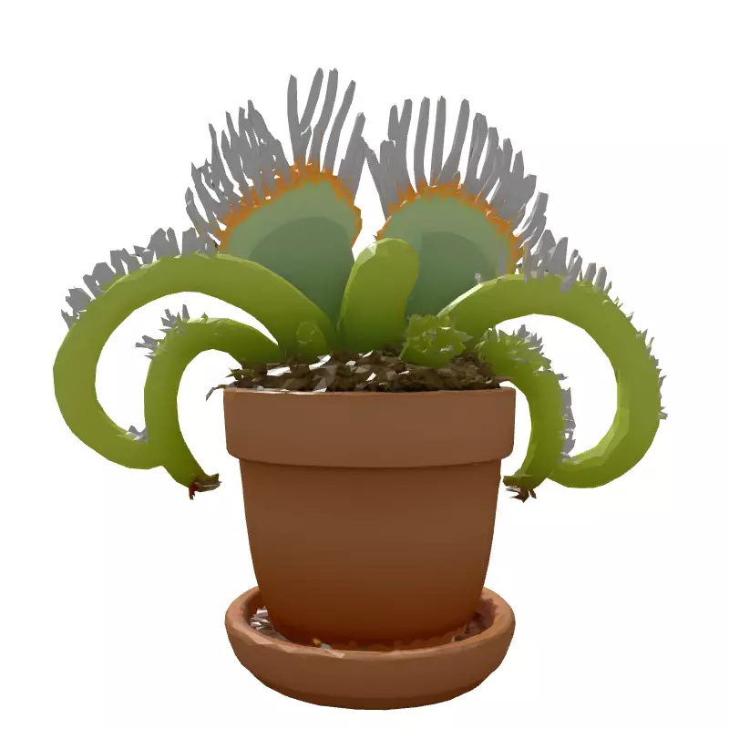 Realistic Potted Venus Flytrap 3D Model Low-poly 3D model_7
