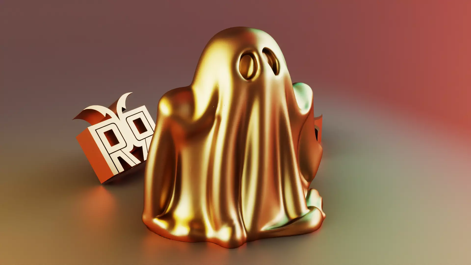 Halloween Ghost candle 3D print model_6