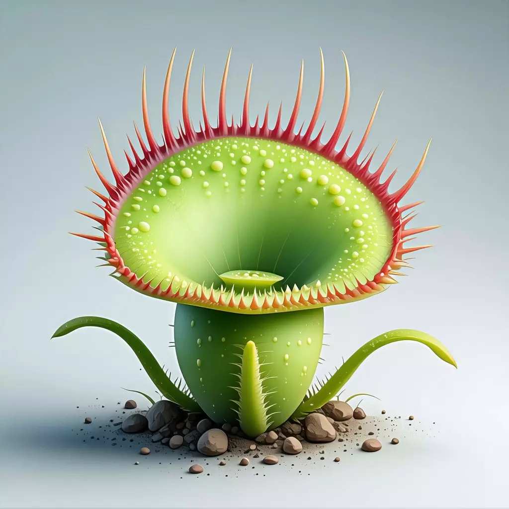 3D Carnivorous Plant Model Low-poly 3D model_0