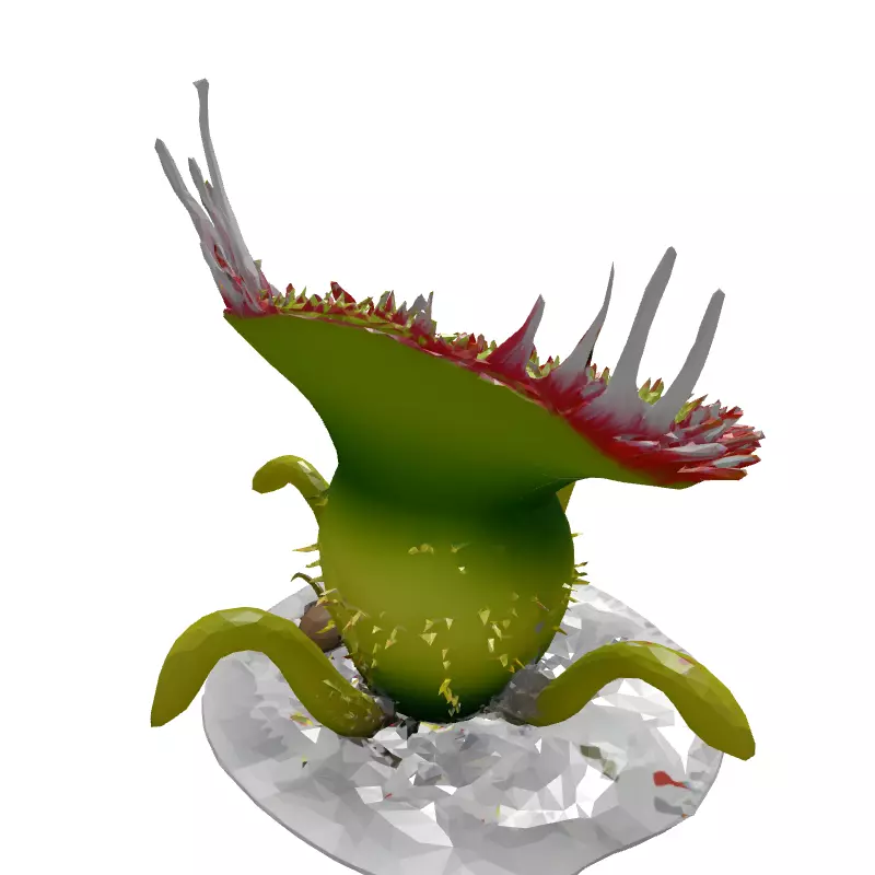 3D Carnivorous Plant Model Low-poly 3D model_6