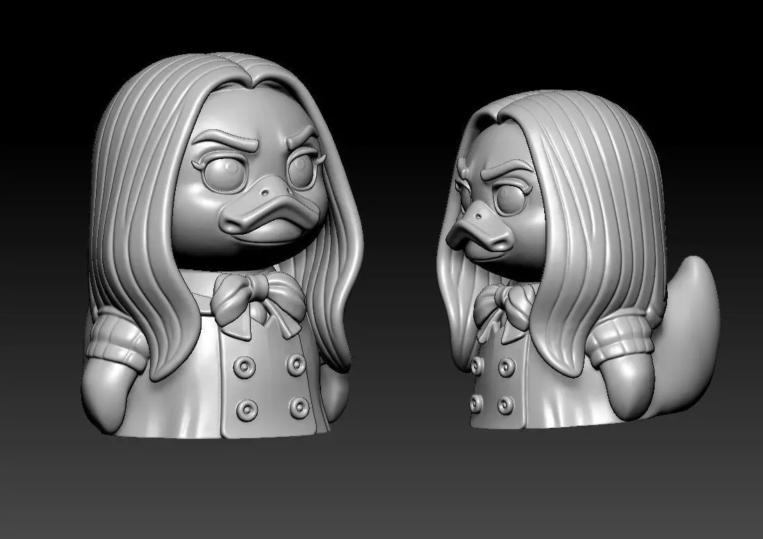 Rubber Duck - M3ga doll model - 3D print 3D print model_4