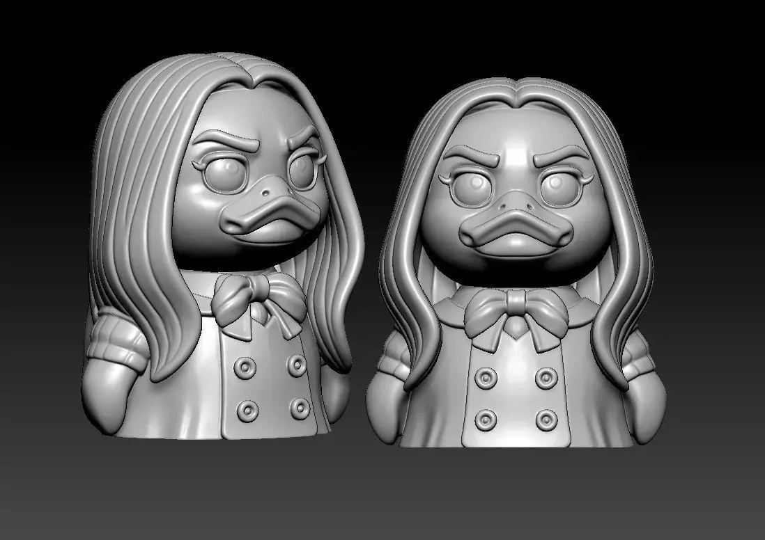 Rubber Duck - M3ga doll model - 3D print 3D print model_2