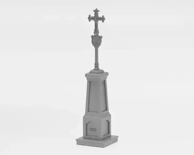Cast iron cross - 1-35 - supported