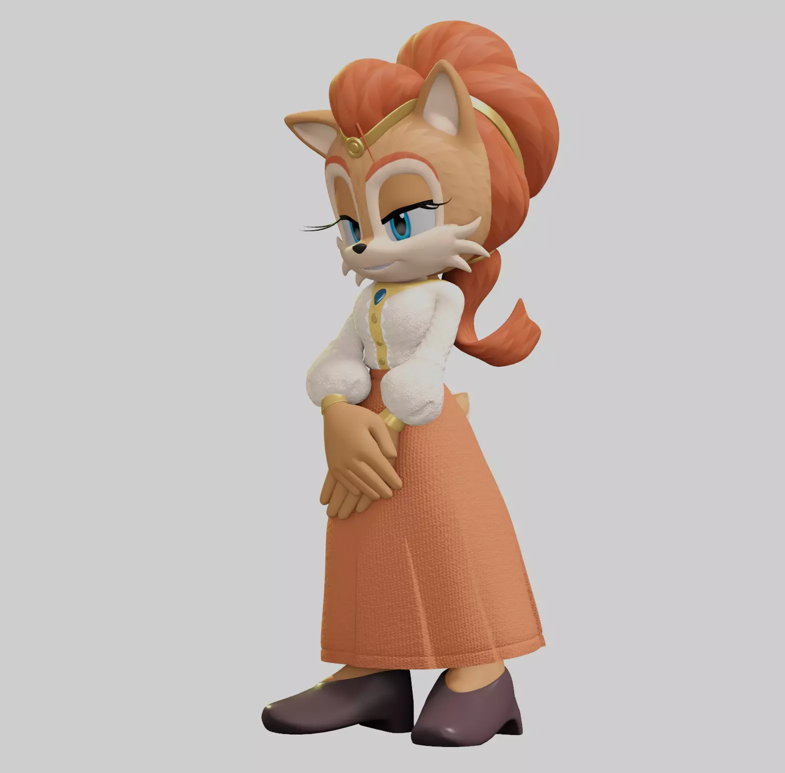 Alicia Acorn Low-poly 3D model_35
