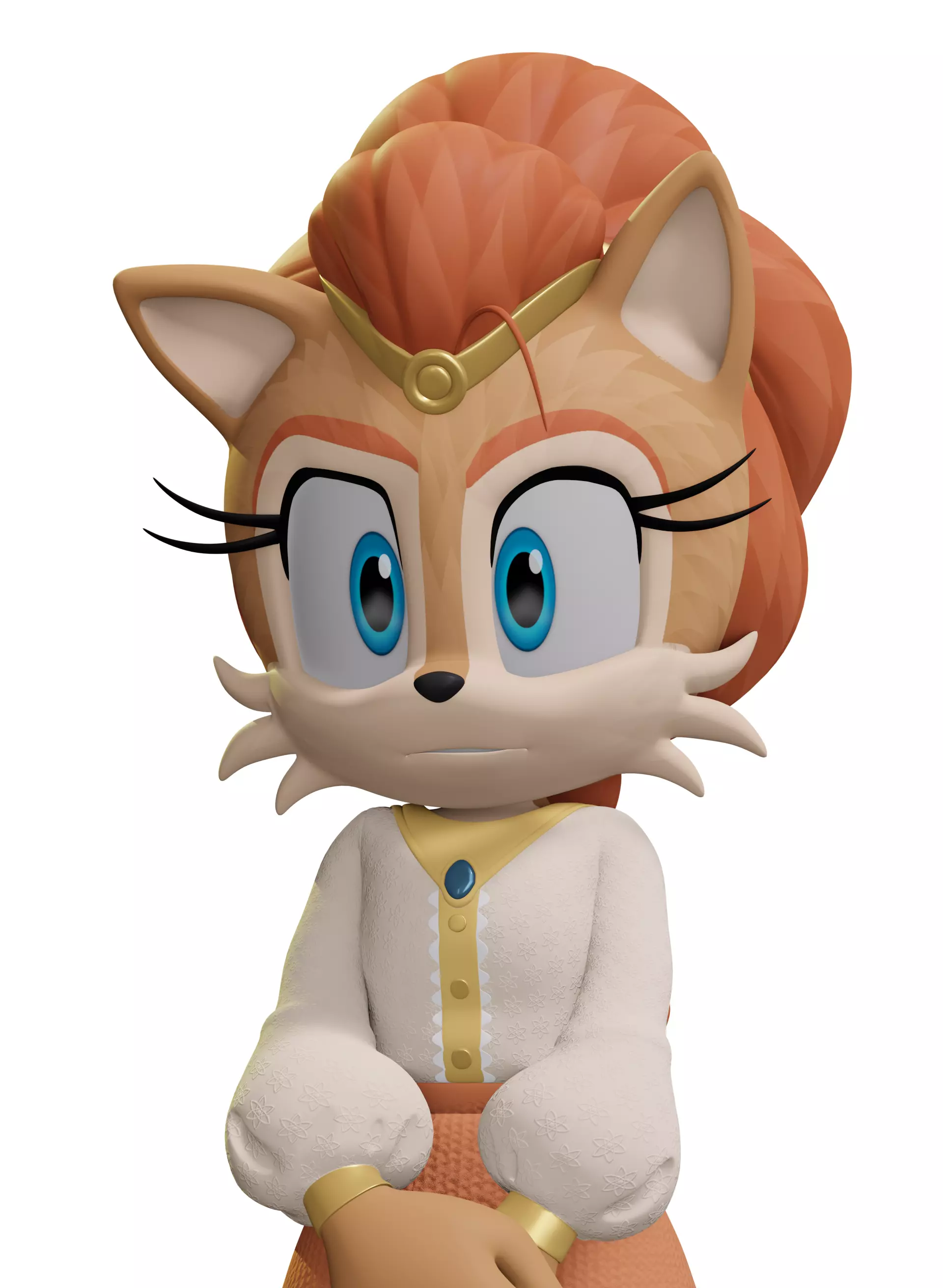 Alicia Acorn Low-poly 3D model_3