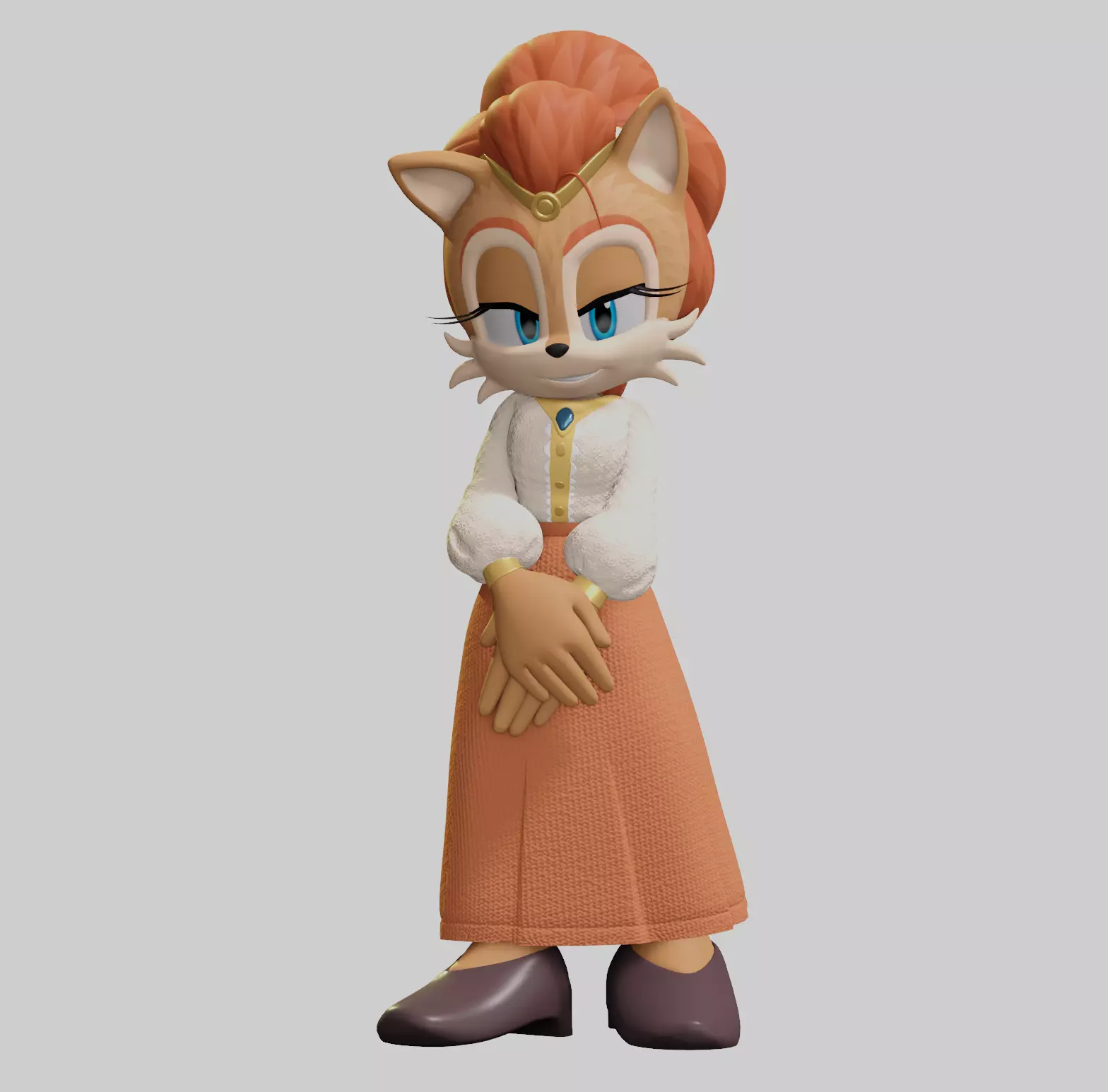 Alicia Acorn Low-poly 3D model_17