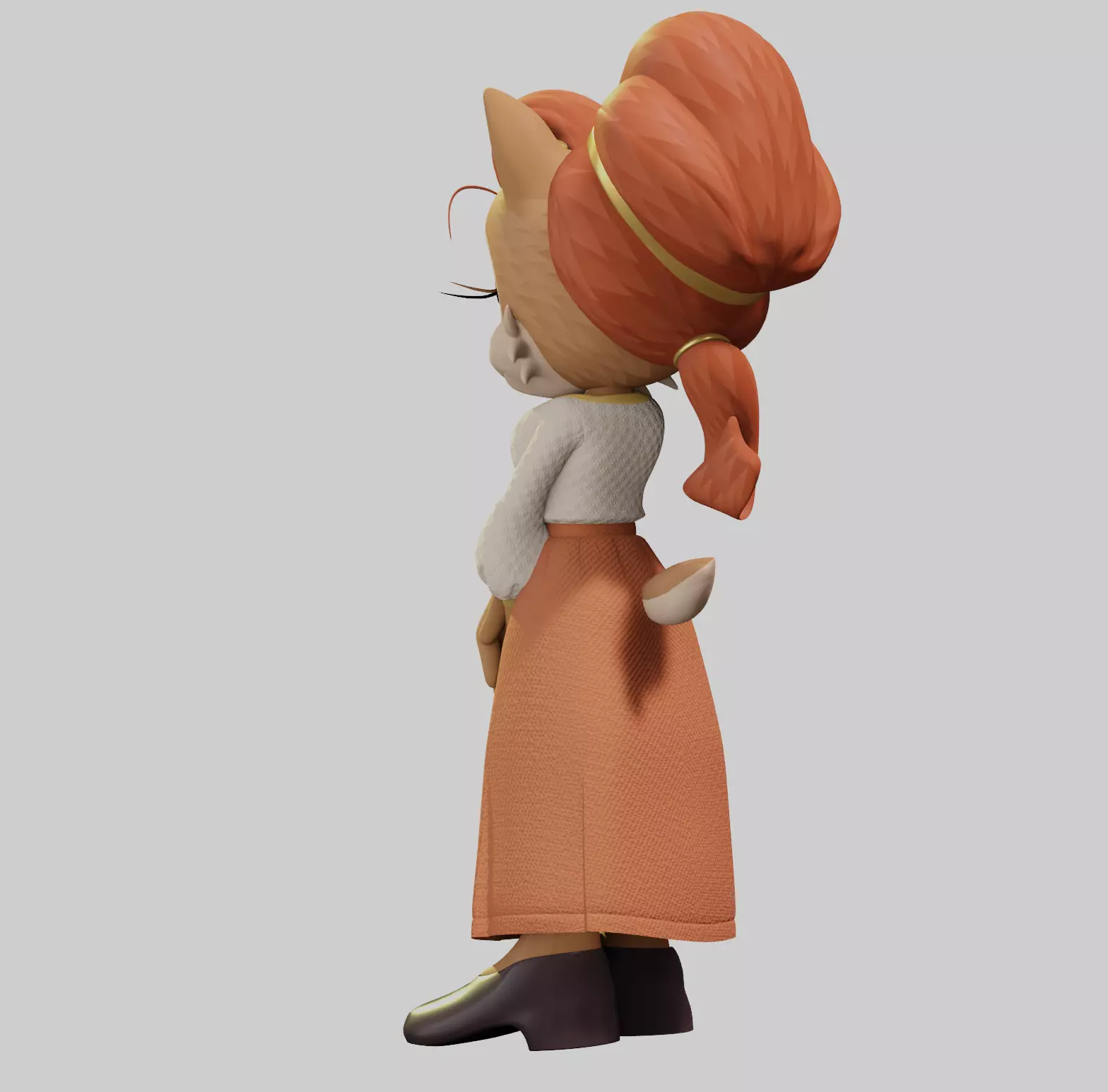 Alicia Acorn Low-poly 3D model_16